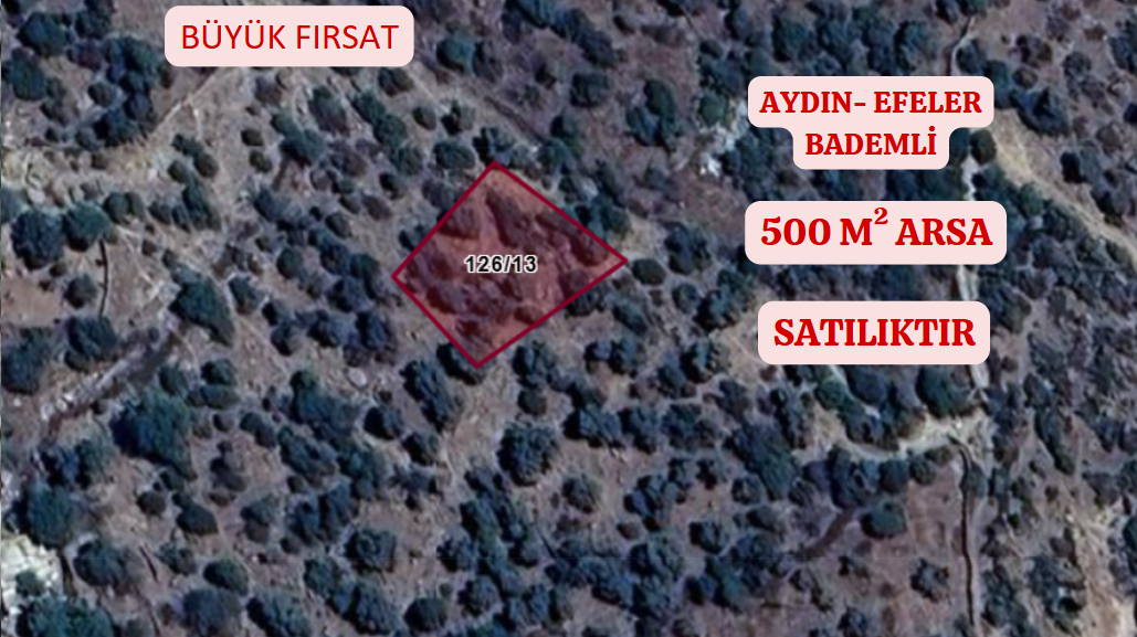 AYDIN EFELER BADEMLİ KÖYÜNDE 500 M² ARSA SATILIKTIR. - AYDIN EFELER fotoğraf 3
